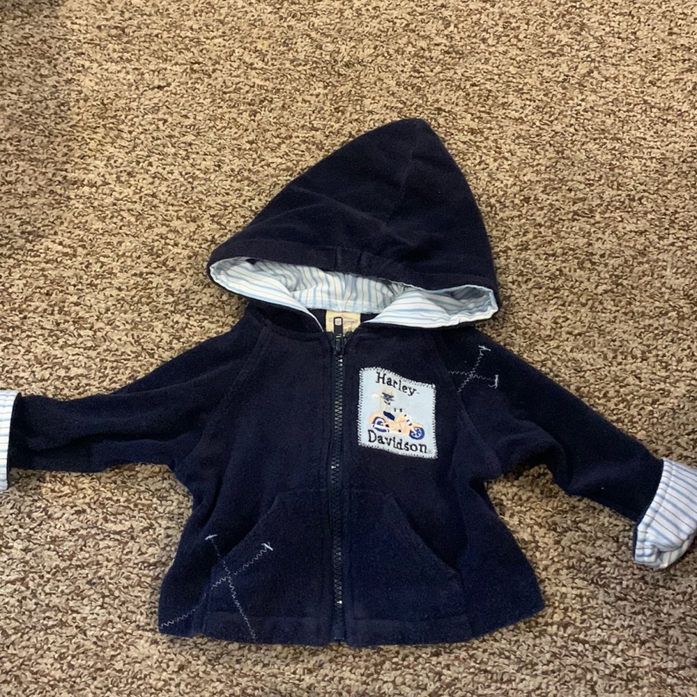 Baby girl size 6/9 months Harley Davidson Born to Ride jacket
